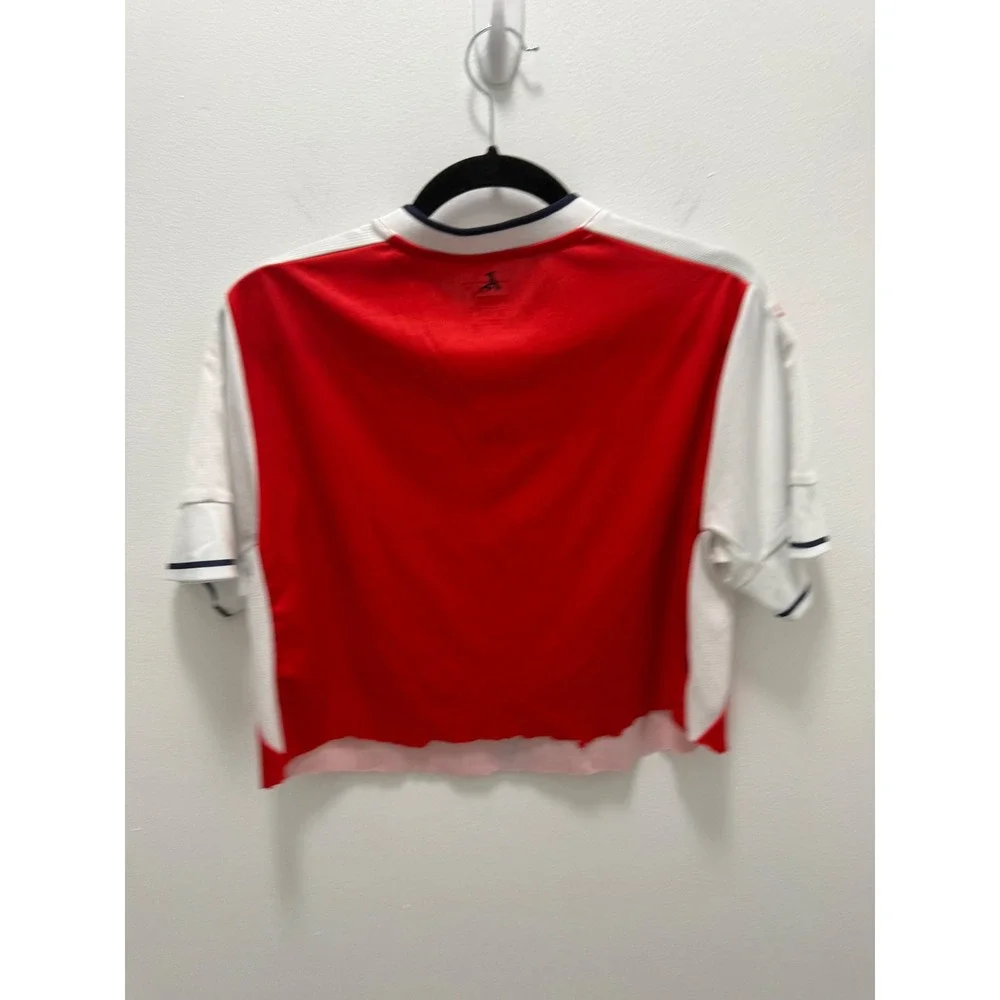 Puma Arsenal FC Fly Emirates Cropped Soccer Jersey Red White Mens Medium